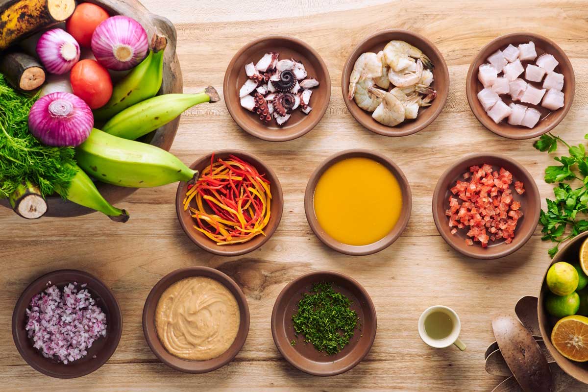 Ingredientes receta ceviche mixto