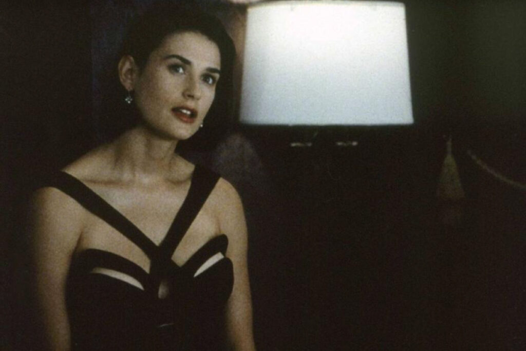 Demi Moore Mugler dress