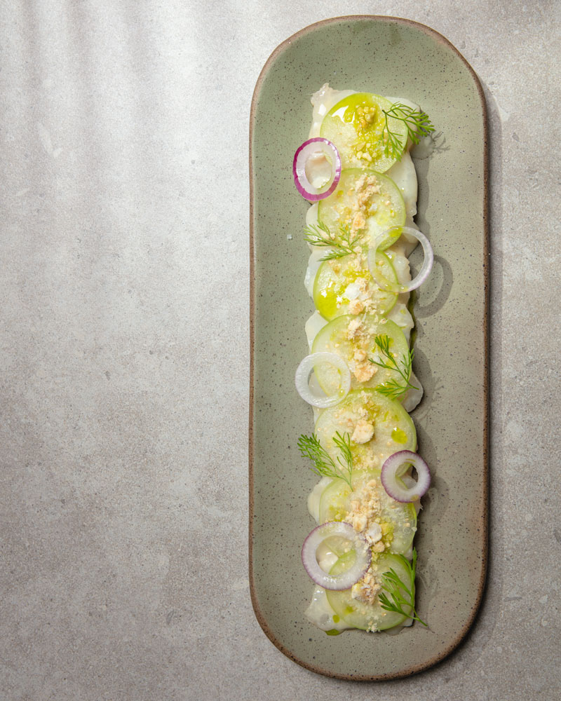 tiradito de pesca fresca