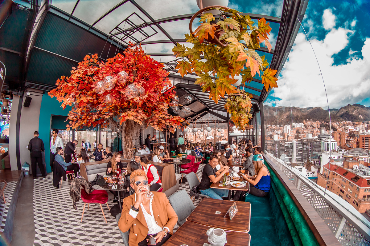 rooftop para comer, tomar cocteles
