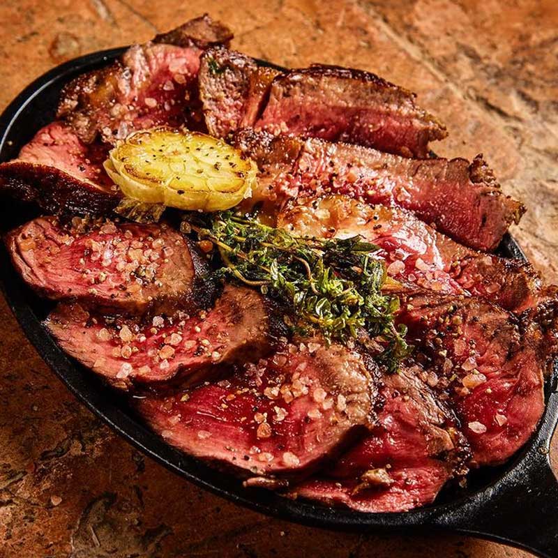 carne corte azul