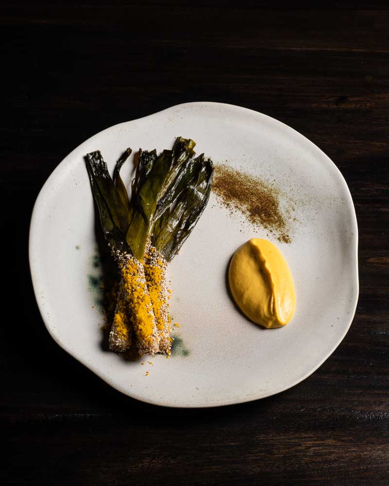 Cebolla puerro, alta cocina, gastronomía colombiana