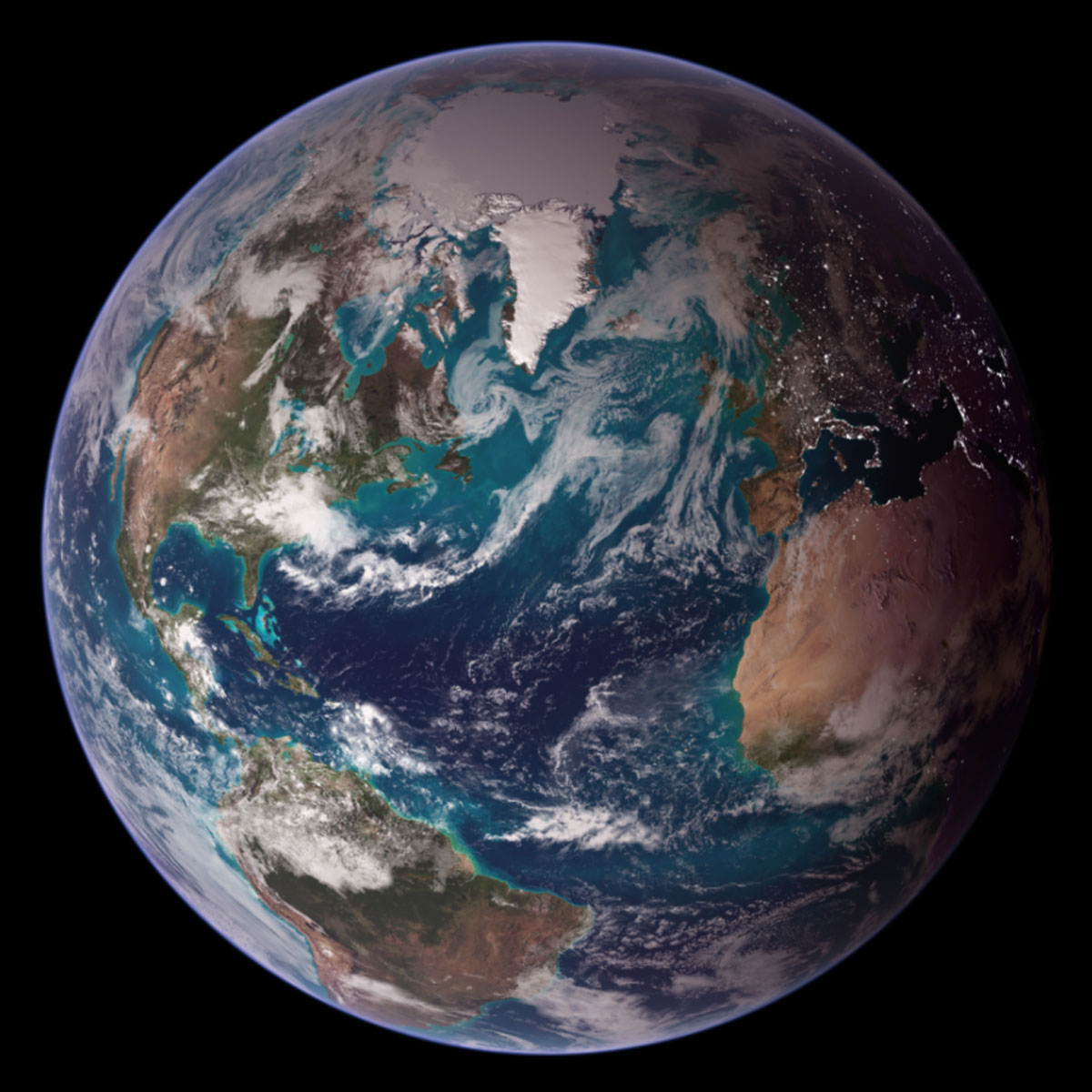 Tierra, mármoles azules espacio