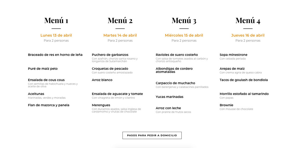 comida a domicilio