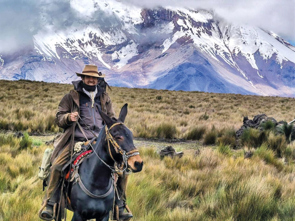 viajar en mula por Suramérica