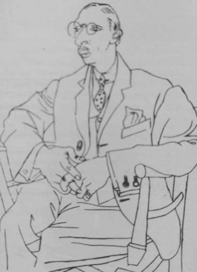 retrato de Stravinsky