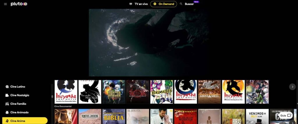 Pluto, alternativas a Netflix gratis