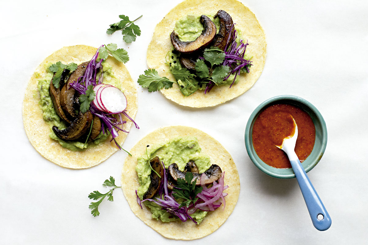 recetas saludables tacos con portobello
