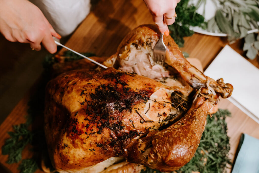 pavo, alimentos