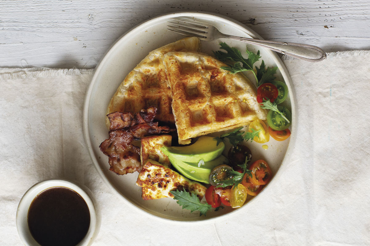 Waffles de pan de yuca