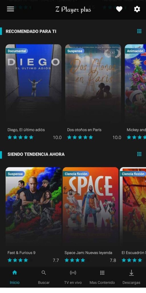 Z Player, alternativas a Netflix gratis